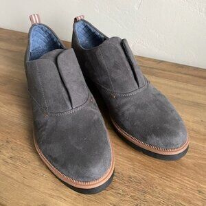 NEW Dr Scholls Glisten Dark Gray Suede Slip-On Loafers, Women's 8.5